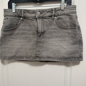 Garage Charcoal Mini Skirt